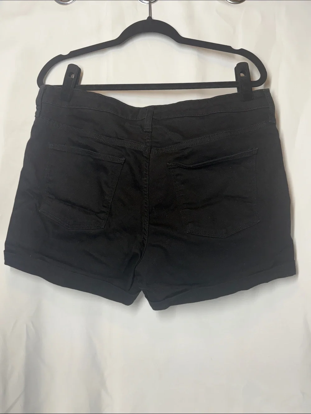 Universal Thread Black Denim Cuffed Jean Shorts - Picture 3 of 3